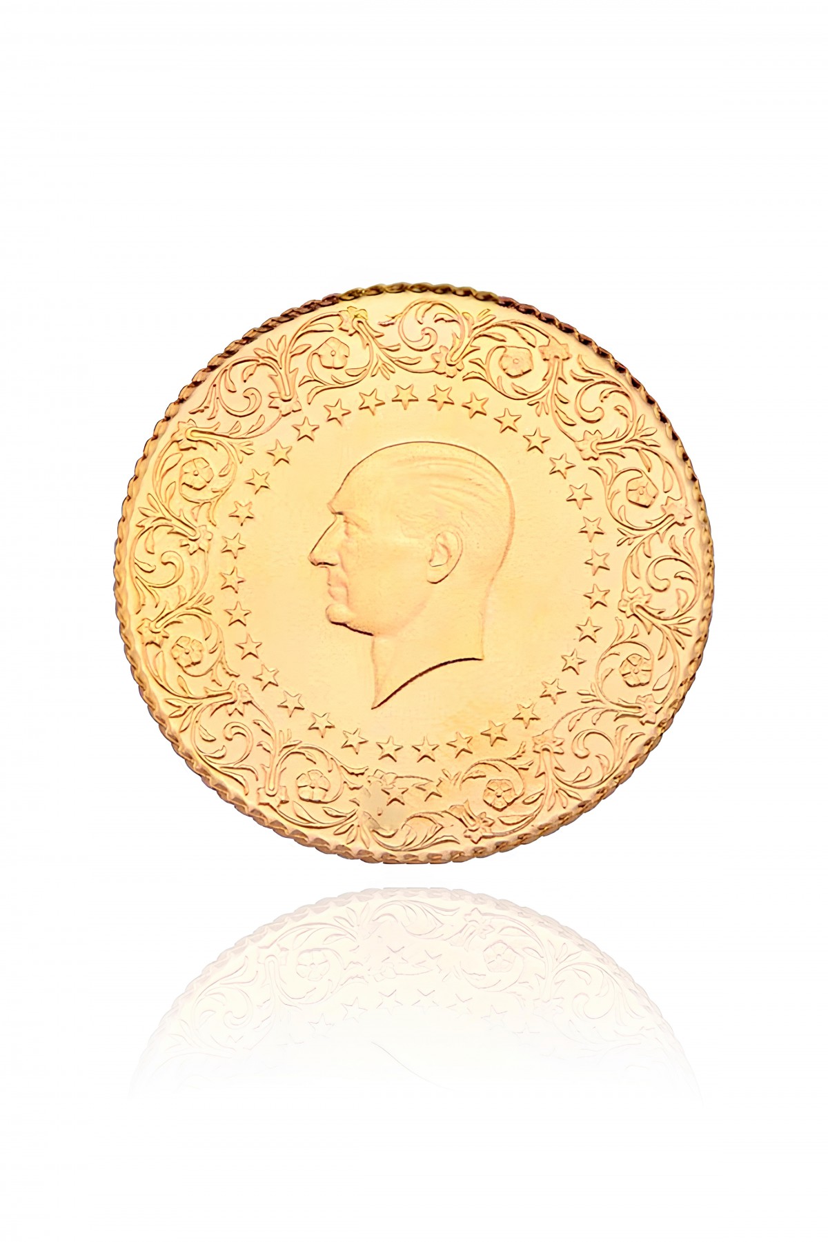 Cumhuriyet Altını Kulpsuz Tam Altın 1 Adet (Yeni Tarihli) Cumhuriyet Altını Kulpsuz Tam Altın 1 Adet (Yeni Tarihli)