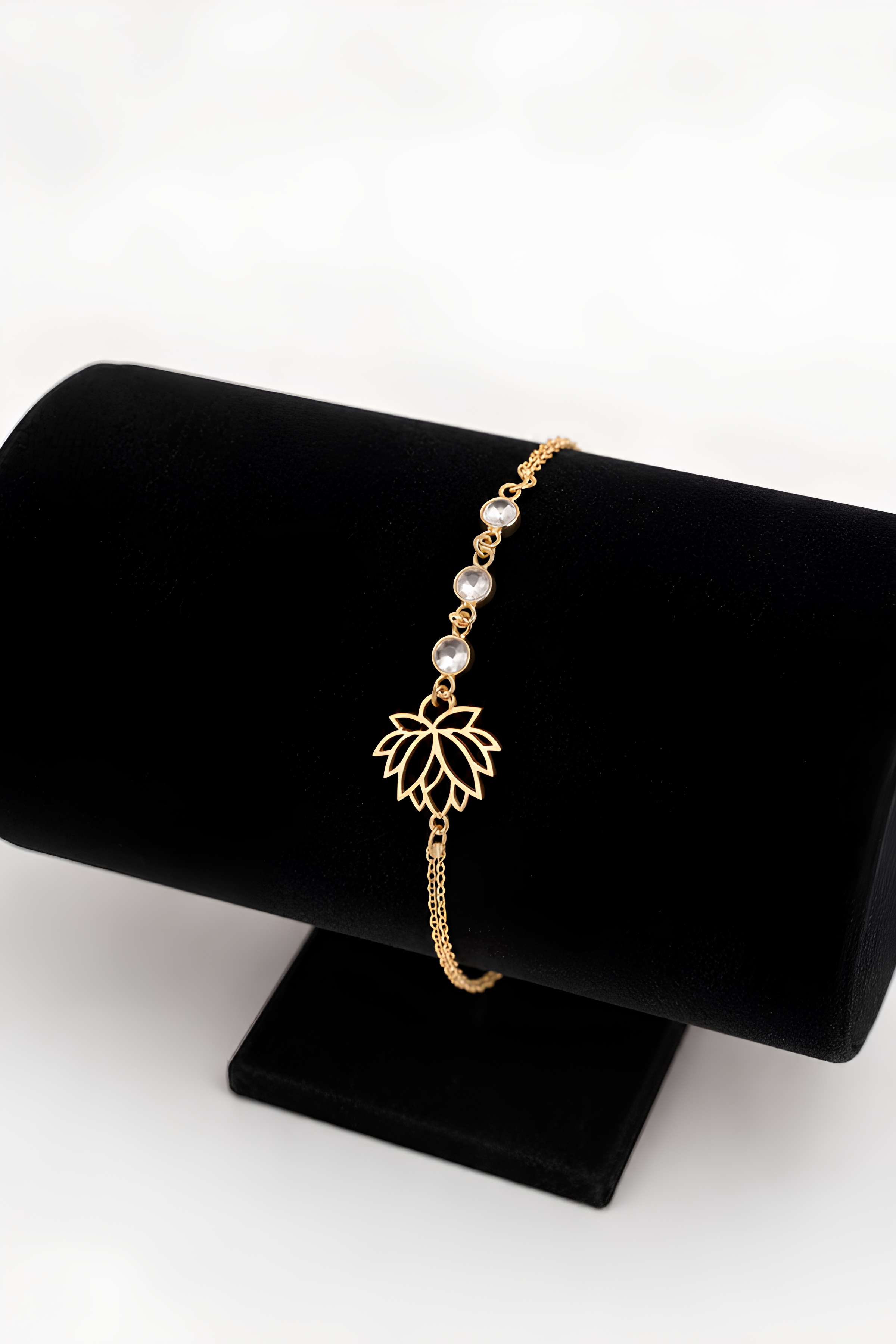 14 Ayar Lotus Model Altın Bileklik